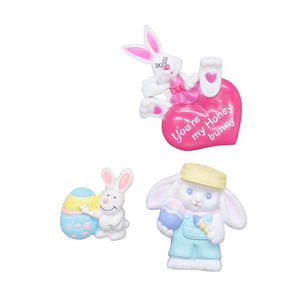 Vintage Bunny Rabbit and Easter Egg Pins